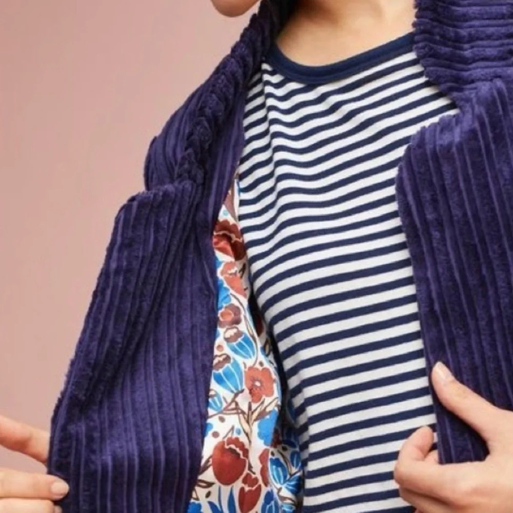 Anthropologie Cartonnier cropped jacket in size 14 - Picture 3 of 8